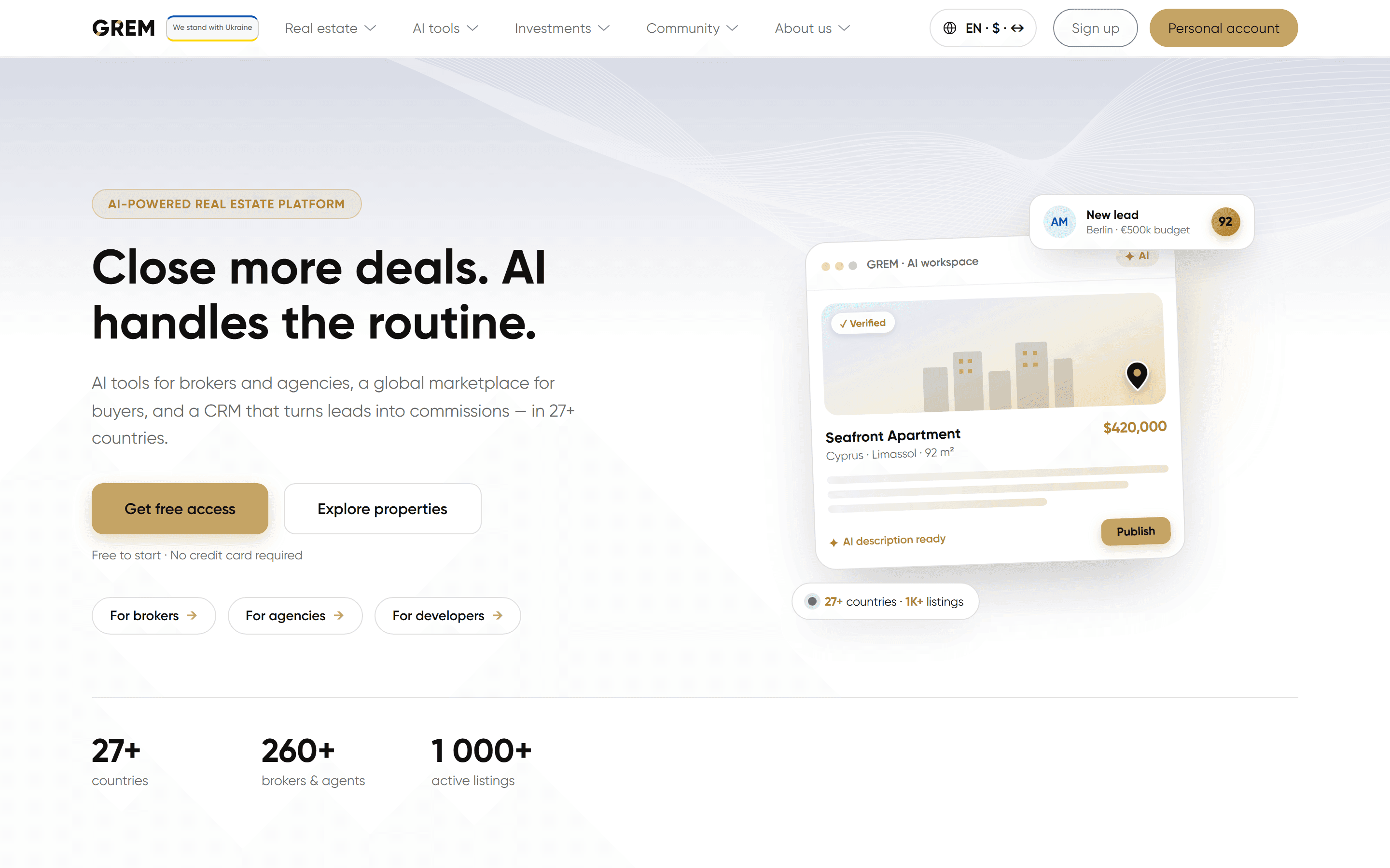 GREM Capital home page